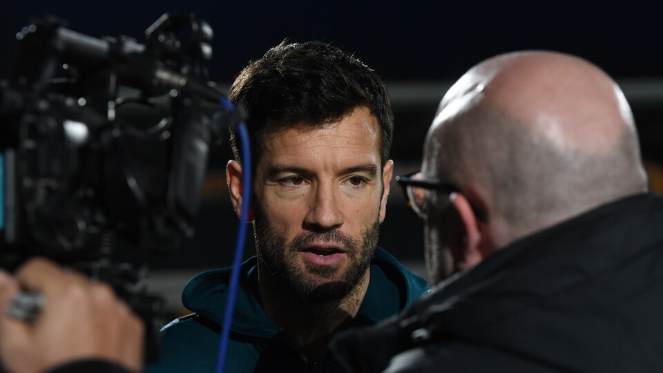 Brian Barry-Murphy speaks to the press