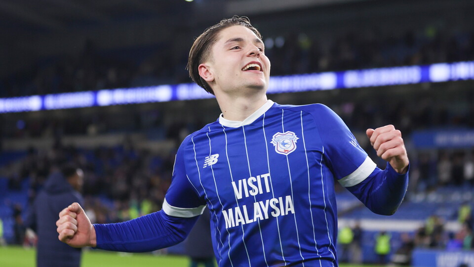 Cian Ashford celebrates.