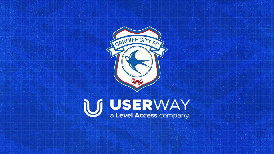 Cardiff City and Userway logos