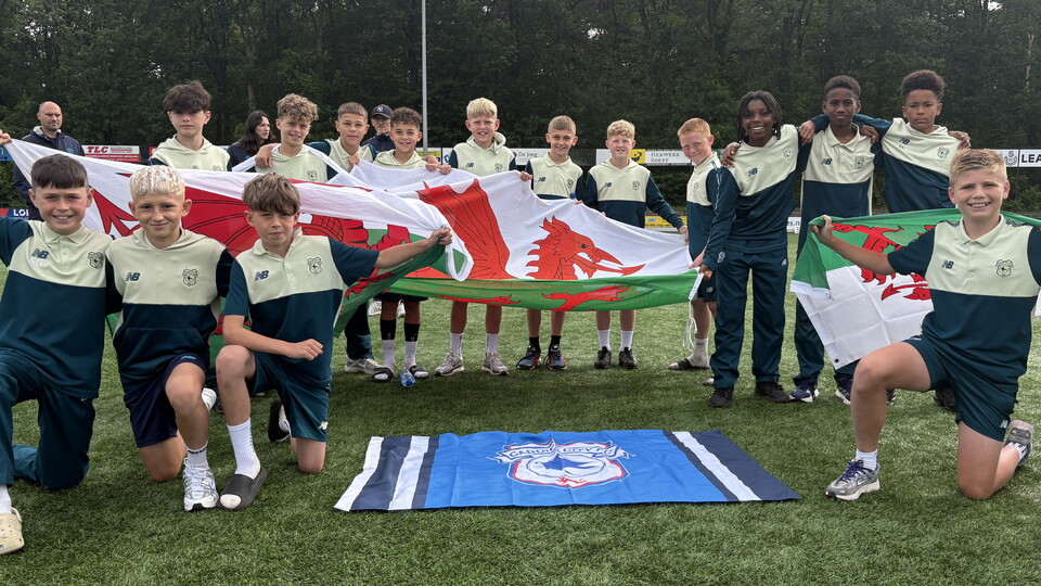 Cardiff City's 2014 age group compete in a tournament in Soest