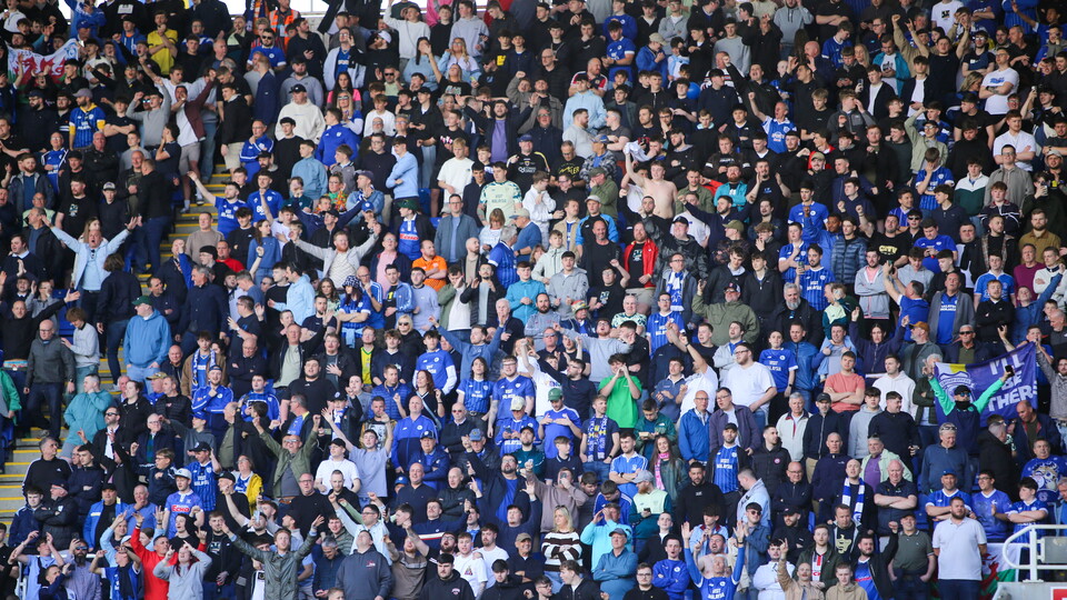 City supporters at Reading.