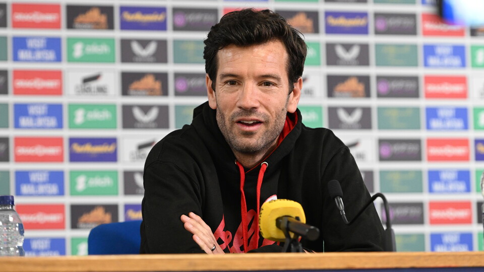 City boss Brian Barry-Murphy undertakes his pre-match press duties for the clash with Derby County.
