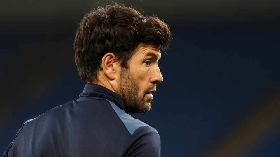 City boss Brian Barry-Murphy pictured at Cardiff City Stadium, side profile.