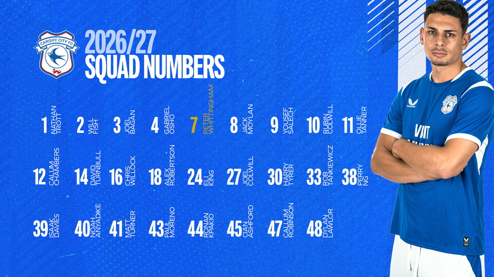 Our squad numbers for the 26/27 season.