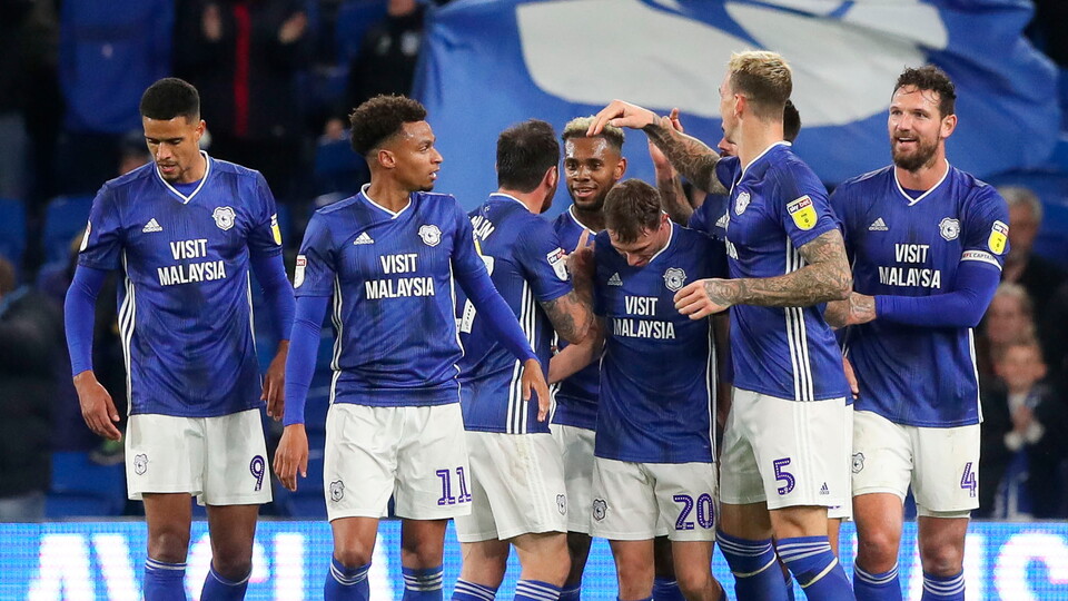 The Bluebirds celebrate