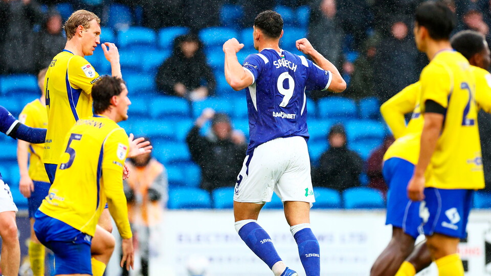 Yousef Salech celebrates his goal against Birmingham City at Cardiff City Stadium on Saturday, October 24th, 2026.
