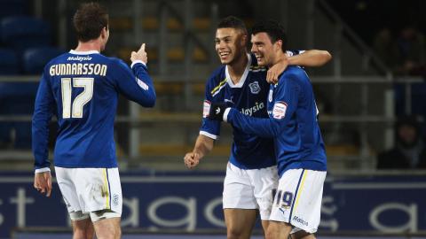 The Bluebirds defeated Peterborough United, 3-1, at CCS in 2012...