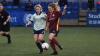 City in action against Cardiff Met at Cyncoed Campus...