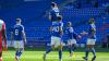 Kieffer celebrates his first goal at CCS against Wycombe...