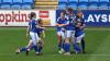 City celebrate Catherine Walsh's goal at CCS...