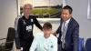 Rubin Colwill with Mick McCarthy and Ken Choo...