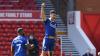 Kieffer Moore celebrates his goal at Forest...