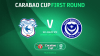 Cardiff City will host Portsmouth in the First Round of the Carabao Cup