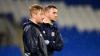 Iain Darbyshire and Scott Davies stand on the touchline at CCS...