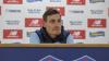 Dean Whitehead speaks to press at CCS...