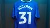 Connor Wickham's shirt hangs up in the Dressing Room at CCS...