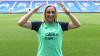 Kelly Adams does the Ayatollah after signing for Cardiff City Women