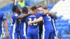 Cardiff City celebrate taking the lead against Watford