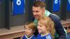 Aaron Ramsey interacts with Cardiff City fans