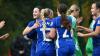 Cardiff City Women celebrate scoring against Swansea University