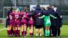 Cardiff City Women celebrate defeating Pontypridd United