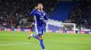Karlan Grant celebrates putting Cardiff City ahead against Plymouth Argyle