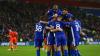 Cardiff City celebrate taking the lead against Millwall