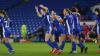 Eliza Collie celebrates scoring for Cardiff City